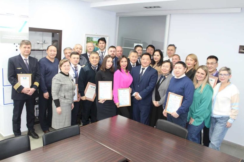 Награждение летного состава авиакомпании «Якутия»