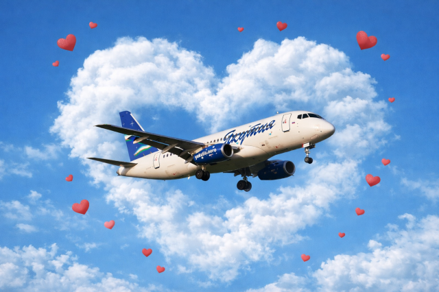 Авиакомпания «Якутия» объявляет распродажу ко Дню всех влюбленных